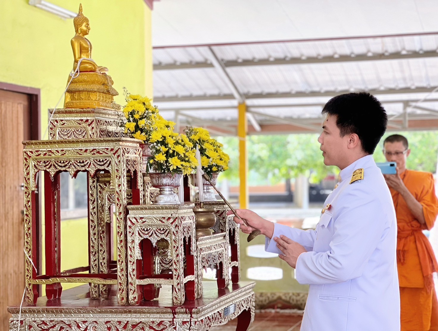 พิธีสวดพระปริตรและเจริญพระพุทธมนต์บำเพ็ญกุศล