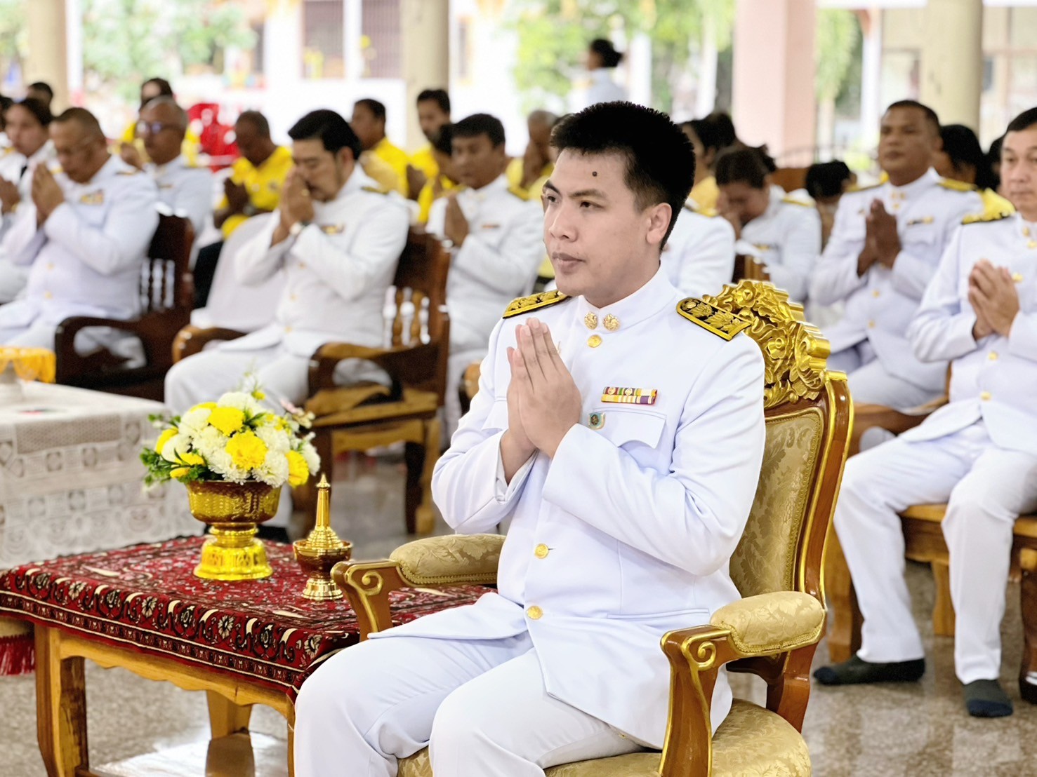 เข้าร่วมพิธีทำบุญตักบาตรถวายพระราชกุศล ภายใต้กิจกรรมเฉลิมพระเกียรติพระบาทสมเด็จพระเจ้าอยู่หัว