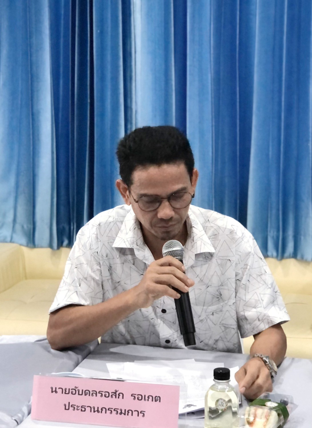 การประชุมยกร่างข้อบัญญัติองค์การบริหารส่วนตำบลป่าแก่บ่อหิน เรื่อง อัตราค่าธรรมเนียมและยกเว้นค่าธรรมเนียมเกี่ยวกับการจัดการสิ่งปฏิกูลและมูลฝอย