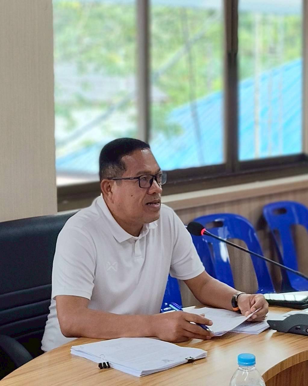 ประชุมคณะทำงานพิจารณากลั่นกรองโครงการซ่อมแซมสิ่งสาธารณประโยชน์ที่ได้รับความเสียหายจากภัยพิบัติกรณีฉุกเฉิน อำเภอทุ่งหว้า