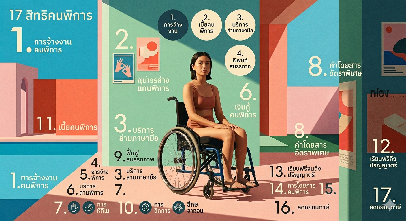17 สิทธิและสวัสดิการของคนพิการที่ทุกคนควรรู้